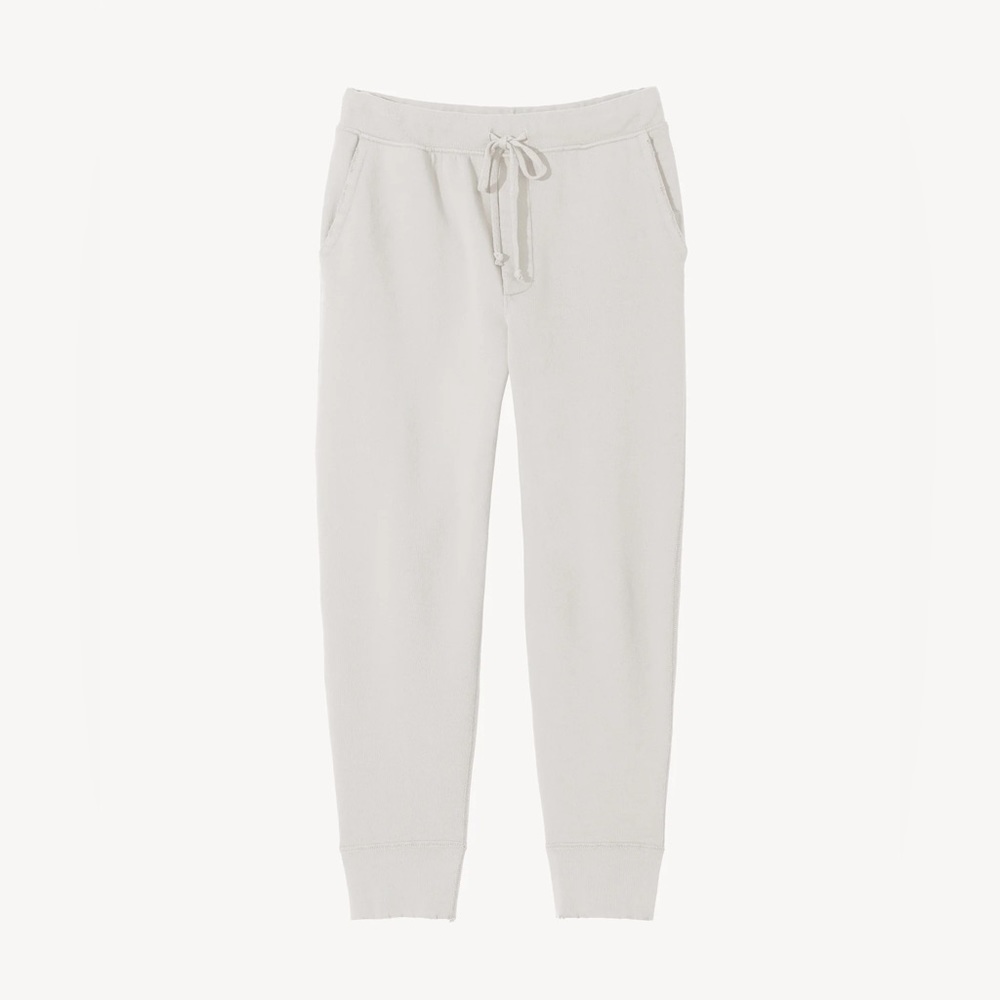 NILI LOTAN VINTAGE WHITE NOLAN JOGGER SWEATPANTS